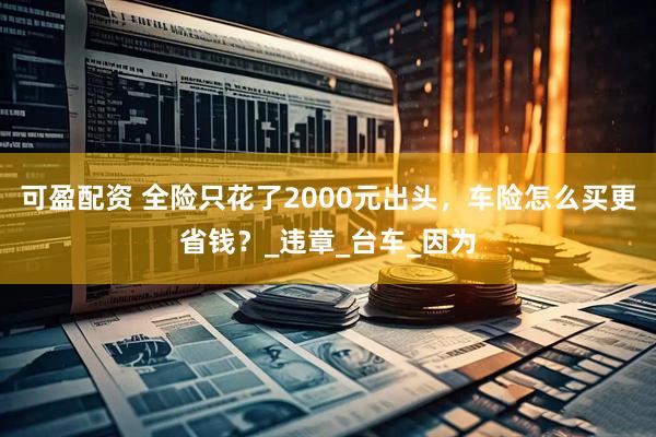 可盈配资 全险只花了2000元出头，车险怎么买更省钱？_违章_台车_因为