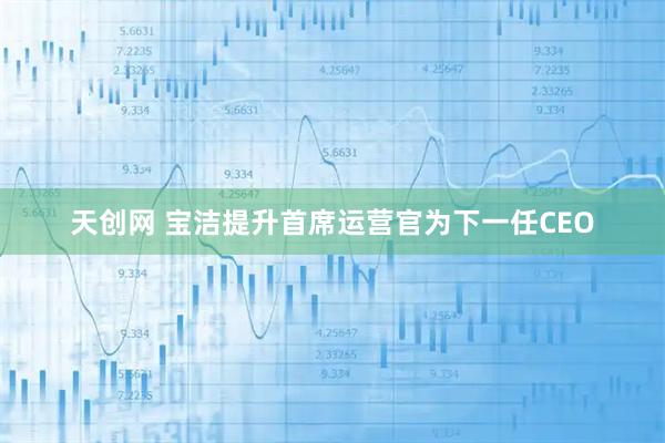 天创网 宝洁提升首席运营官为下一任CEO